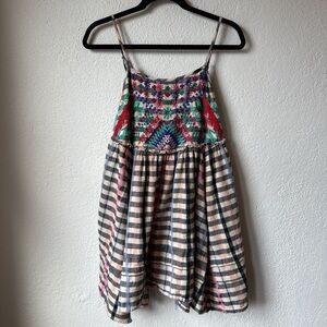 Urban Outfitters Colorful Embroidered Midi Dress